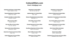 Desktop Screenshot of culturalaffairs.com